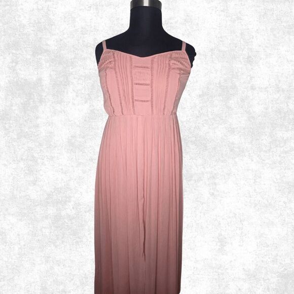Torrid Blush Pink Maxi Dress – Size 0 – Boho Romantic Flow - Picture 6 of 7